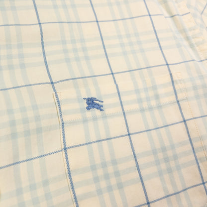 Vintage Burberry Nova Check Short Sleeve Button Up Shirt Size M