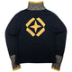 Vintage Armani Jeans Q Zip Knit Jumper Womens Size M