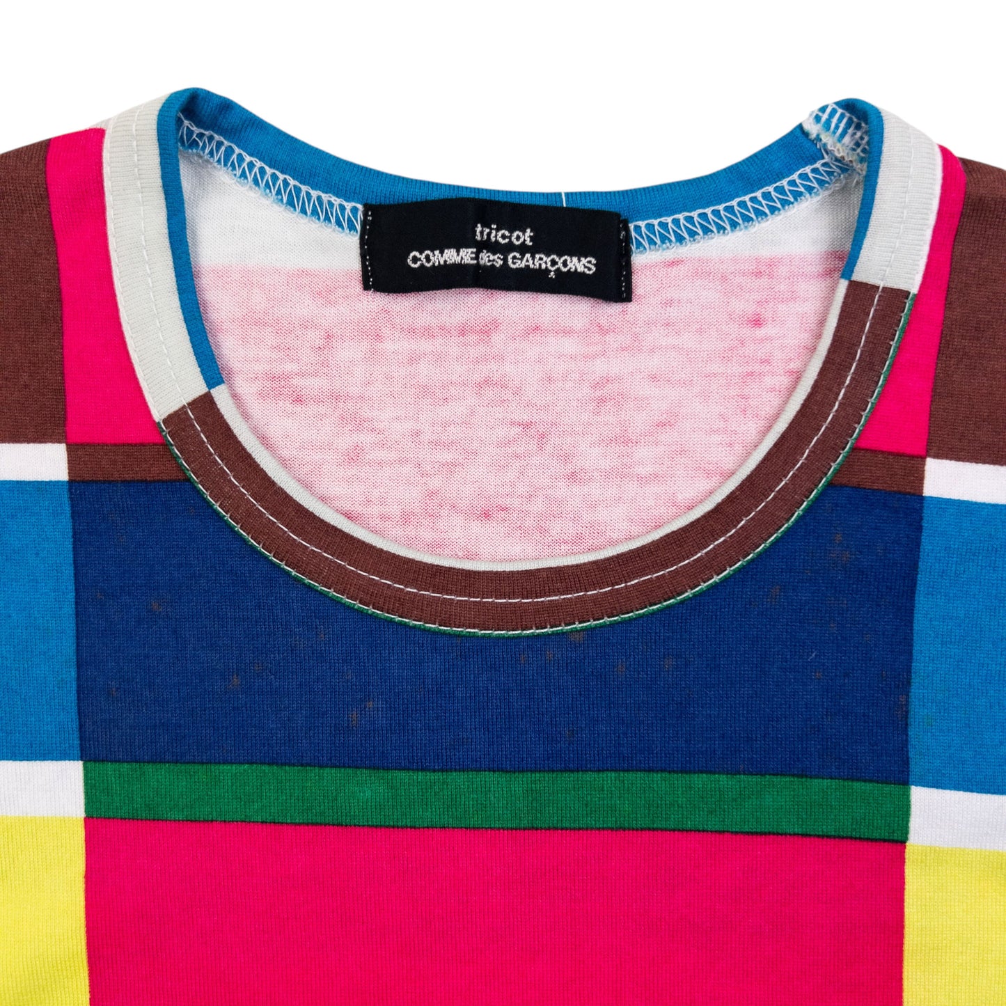 Vintage SS2001 Comme Des Garçons Tricot Pattern Vest Top Womens Size S