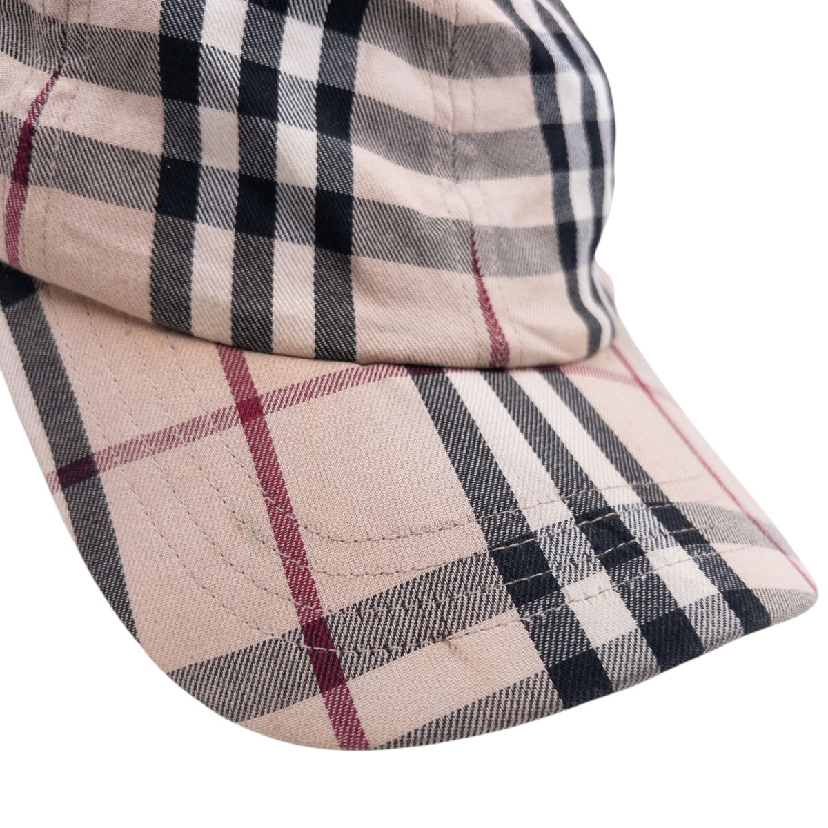 Vintage 2000s Burberry Nova Check Hat in beige (cotton), photo 8