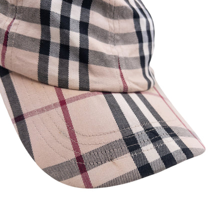 Vintage 2000s Burberry Nova Check Hat in beige (cotton), photo 8