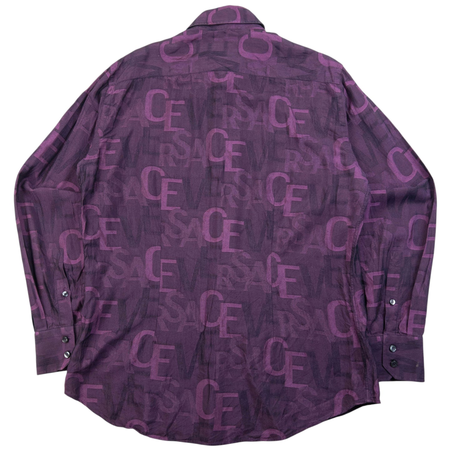 Vintage 2000s Versace Collection Monogram Long Sleeve Button Up Shirt Size M