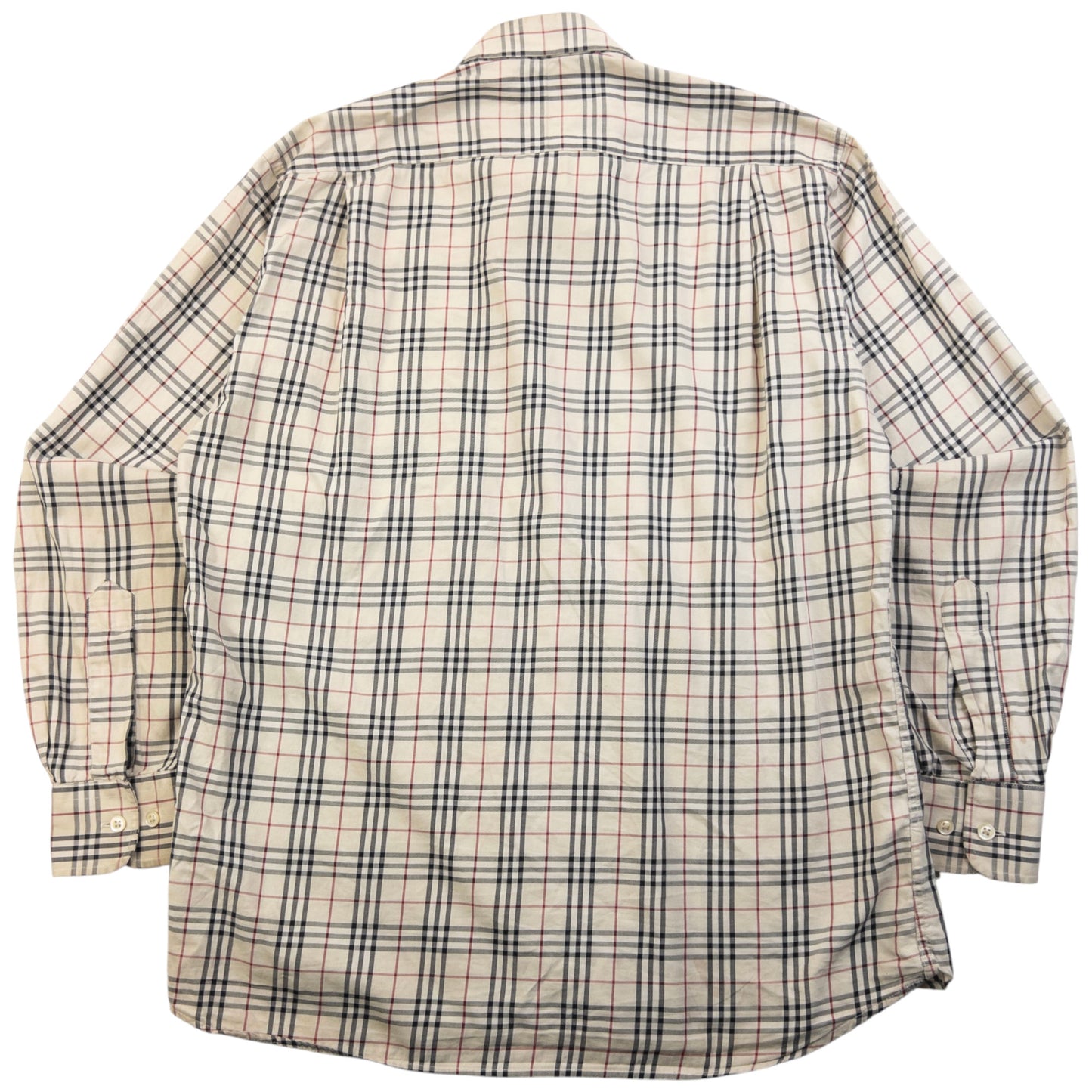 Vintage Burberry Nova Check Long Sleeve Button Up Shirt Size M