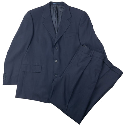Vintage 90s YSL Yves Saint Laurent Wool Jacket & Trousers Suit Set Size L