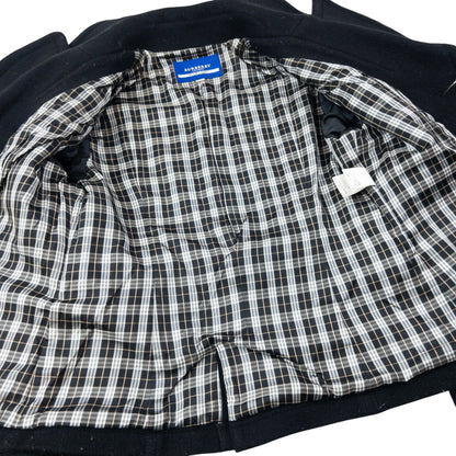 Vintage 2000s Burberry Blue Label Nova Check Lined Wool Jacket Womens Size S