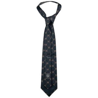 Vintage 2000s Gucci Monogram Silk Tie