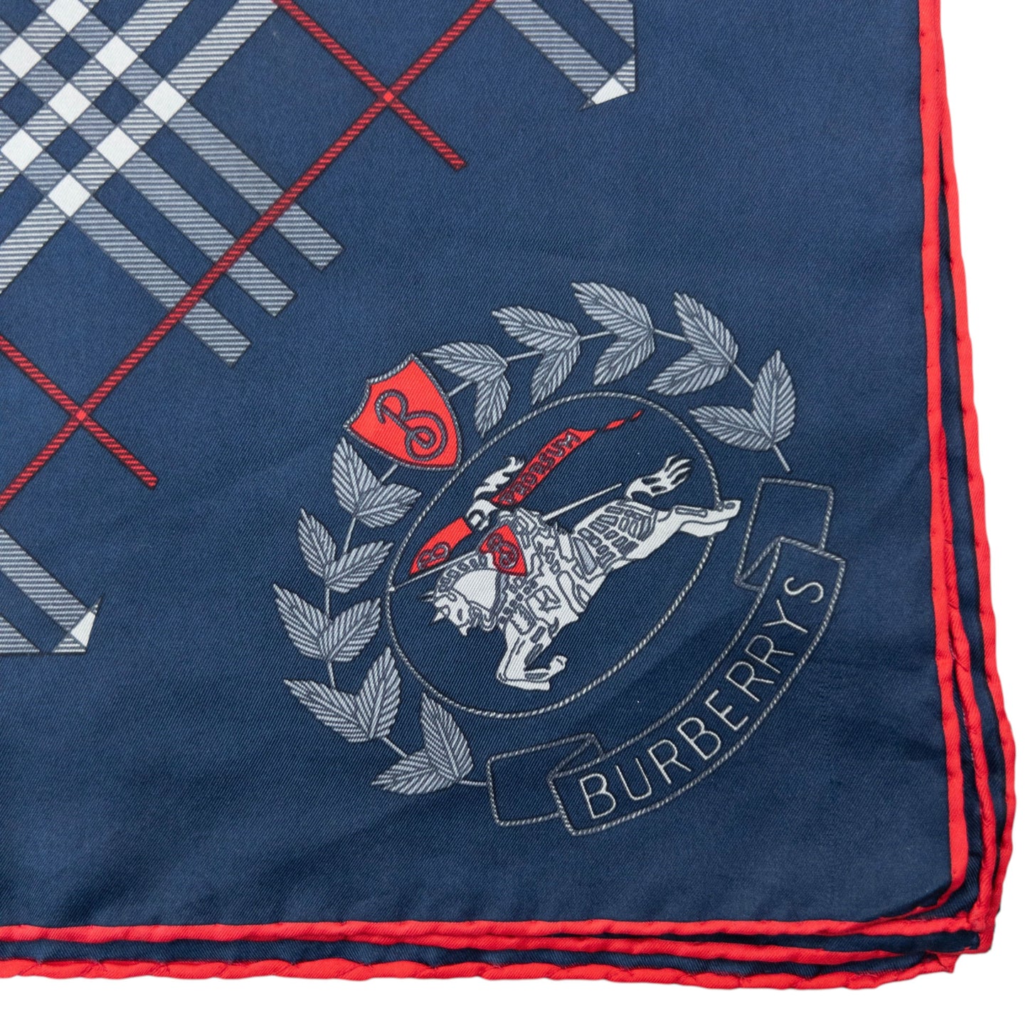 Vintage 90s Burberry Nova Check Silk Scarf
