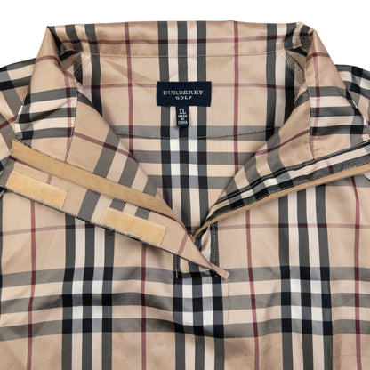 Vintage Burberry Nova Check Lightweight Q Zip Jacket Size XL