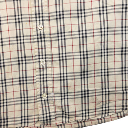 Vintage Burberry Nova Check Long Sleeve Button Up Shirt Size M