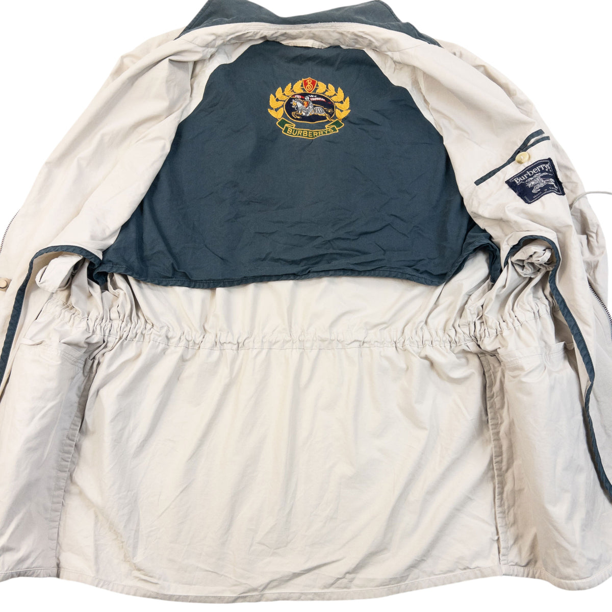 Vintage 90s Burberry Zip Up Jacket Size L