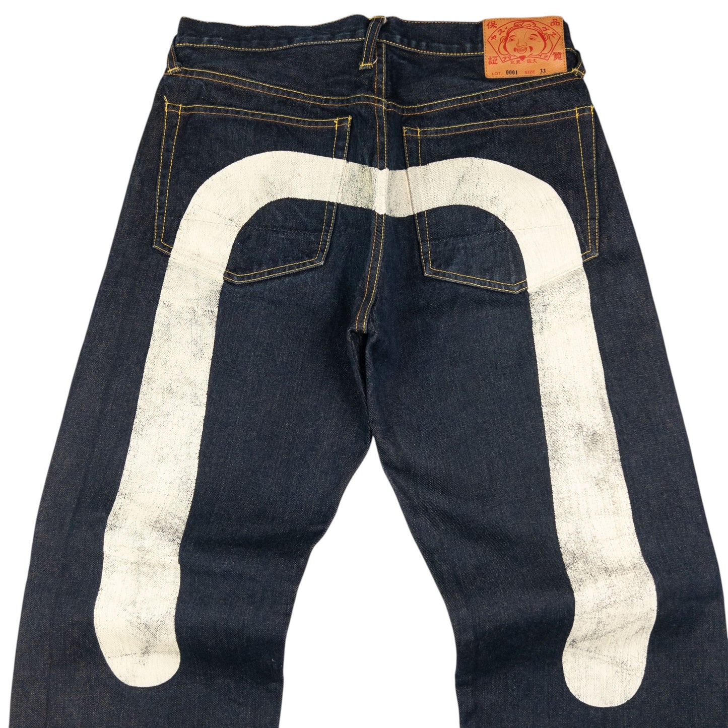 Vintage Evisu Painted Daicock Japanese Denim Jeans Size W31