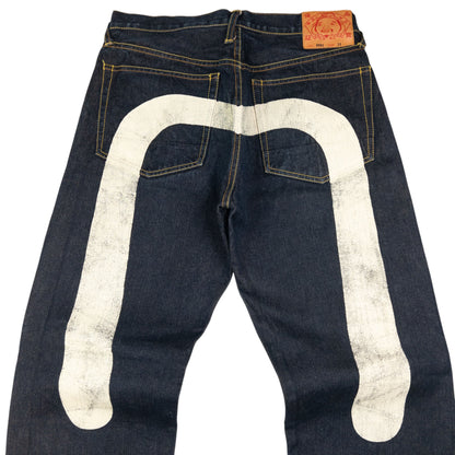 Vintage Evisu Painted Daicock Japanese Denim Jeans Size W31
