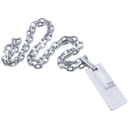 Vintage Gucci Silver Pendent Necklace