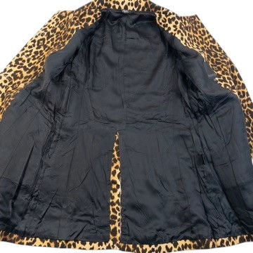 Vintage 2000s Hysteric Glamour Leopard Print Wool Jacket in brown (wool 100%), photo 5