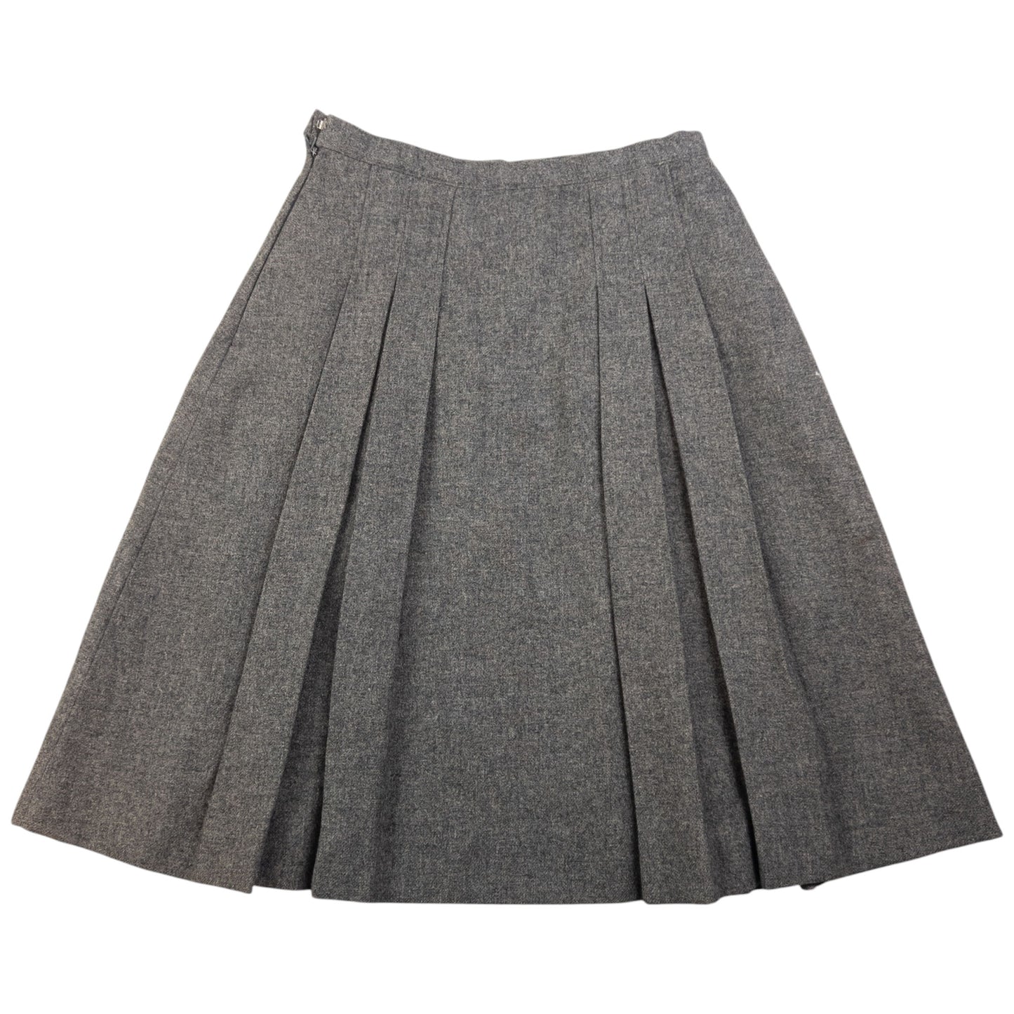 Vintage Burberry Irish Tweed Pleated Wool Skirt Womens Size W24