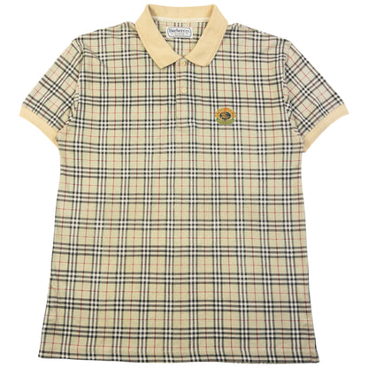 Vintage 90s Burberry Nova Check Polo Shirt Size M