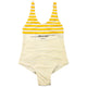 Vintage 80s Gucci Striped Swimming Costume Womens Size M