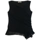 Vintage 90s Issey Miyake Asymmetric Mesh Top Womens Size S