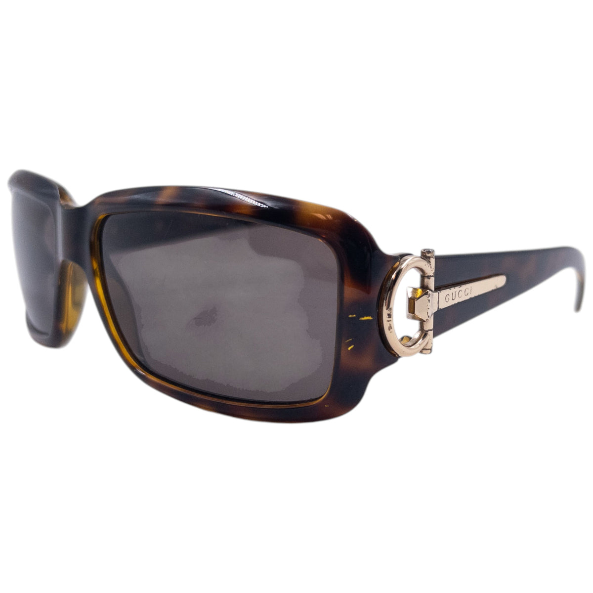 Vintage 2008 Gucci Horse Bit Tortoise Shell Sunglasses