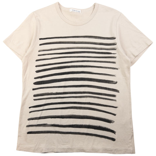Vintage Yohji Yamamoto Paint Stripe T Shirt Womens Size S