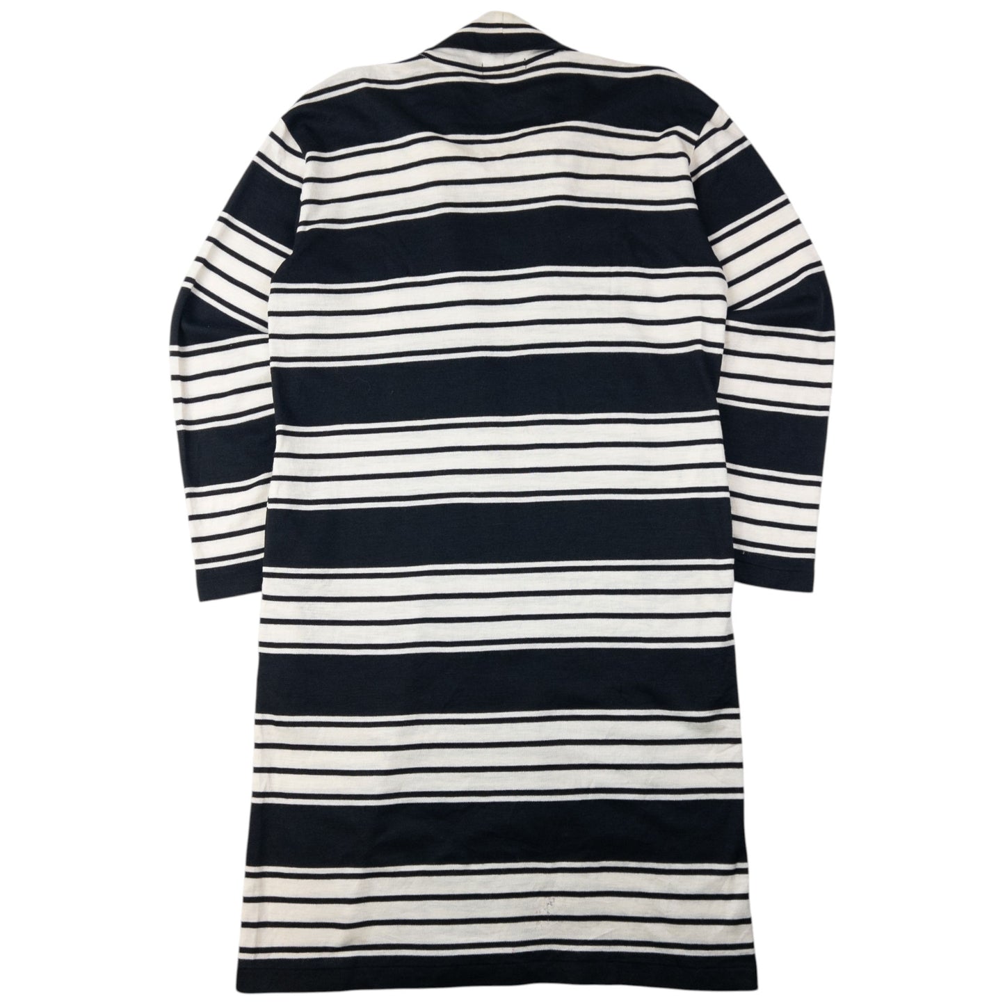 Vintage 80s Issey Miyake I.S. Striped Tie-Neck Sweater Dress Womens Size L