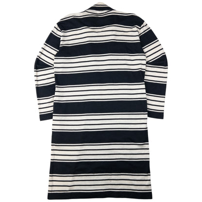 Vintage 80s Issey Miyake I.S. Striped Tie-Neck Sweater Dress Womens Size L