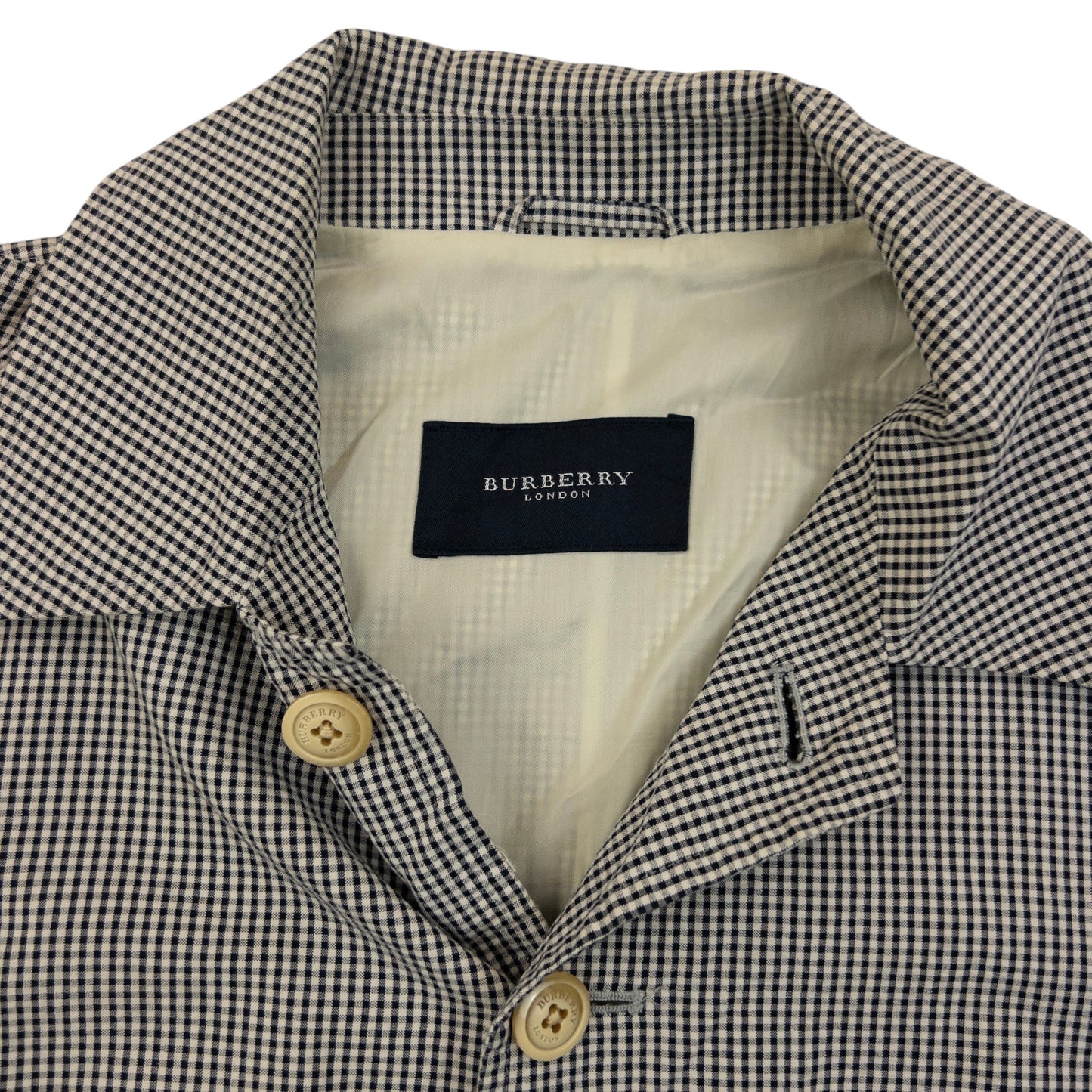 Vintage 2000s Burberry Checkered Button Up Jacket Size M