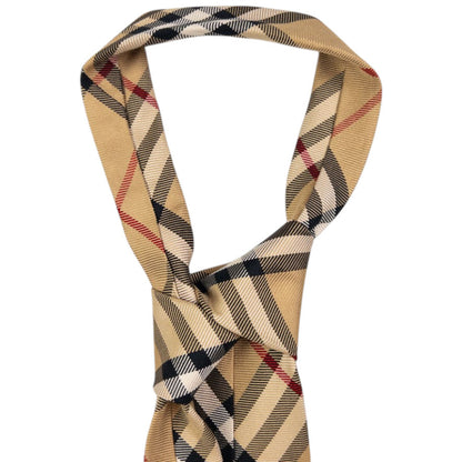 Vintage Burberry Nova Check Silk Tie