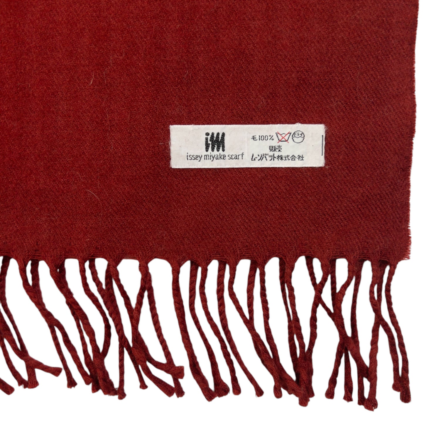Vintage 90s Issey Miyake Wool Tassel Scarf