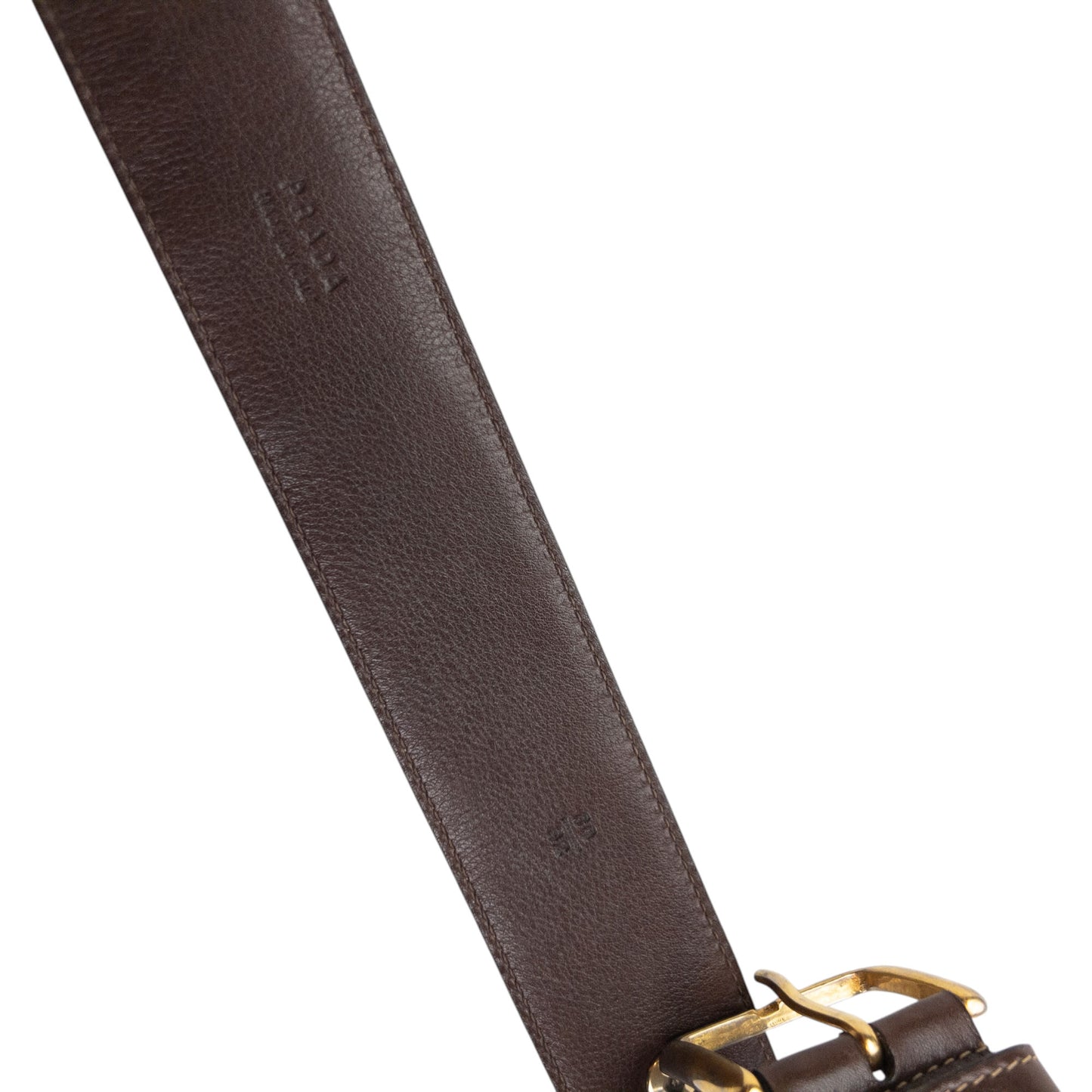 Vintage 90s Prada Studded Leather Belt Size M