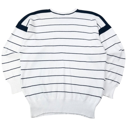 Vintage 90s Burberry Striped Knit Jumper Size M