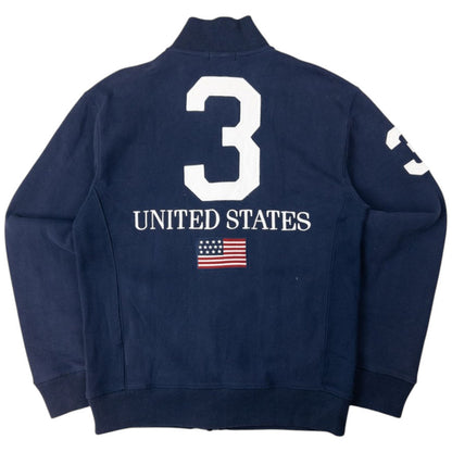 Vintage 2000s Polo Ralph Lauren USA Zip Up Sweatshirt Size S