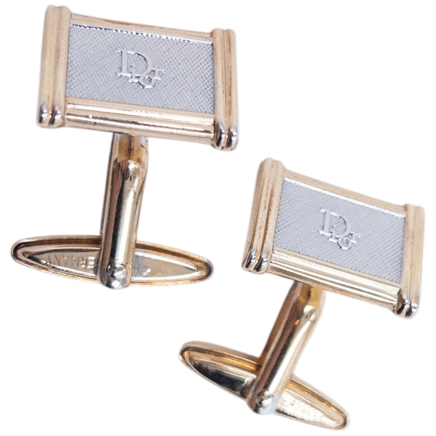 Vintage 90s Dior Embossed Cufflinks
