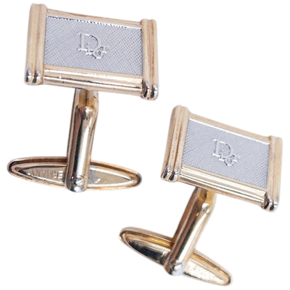 Vintage 90s Dior Embossed Cufflinks