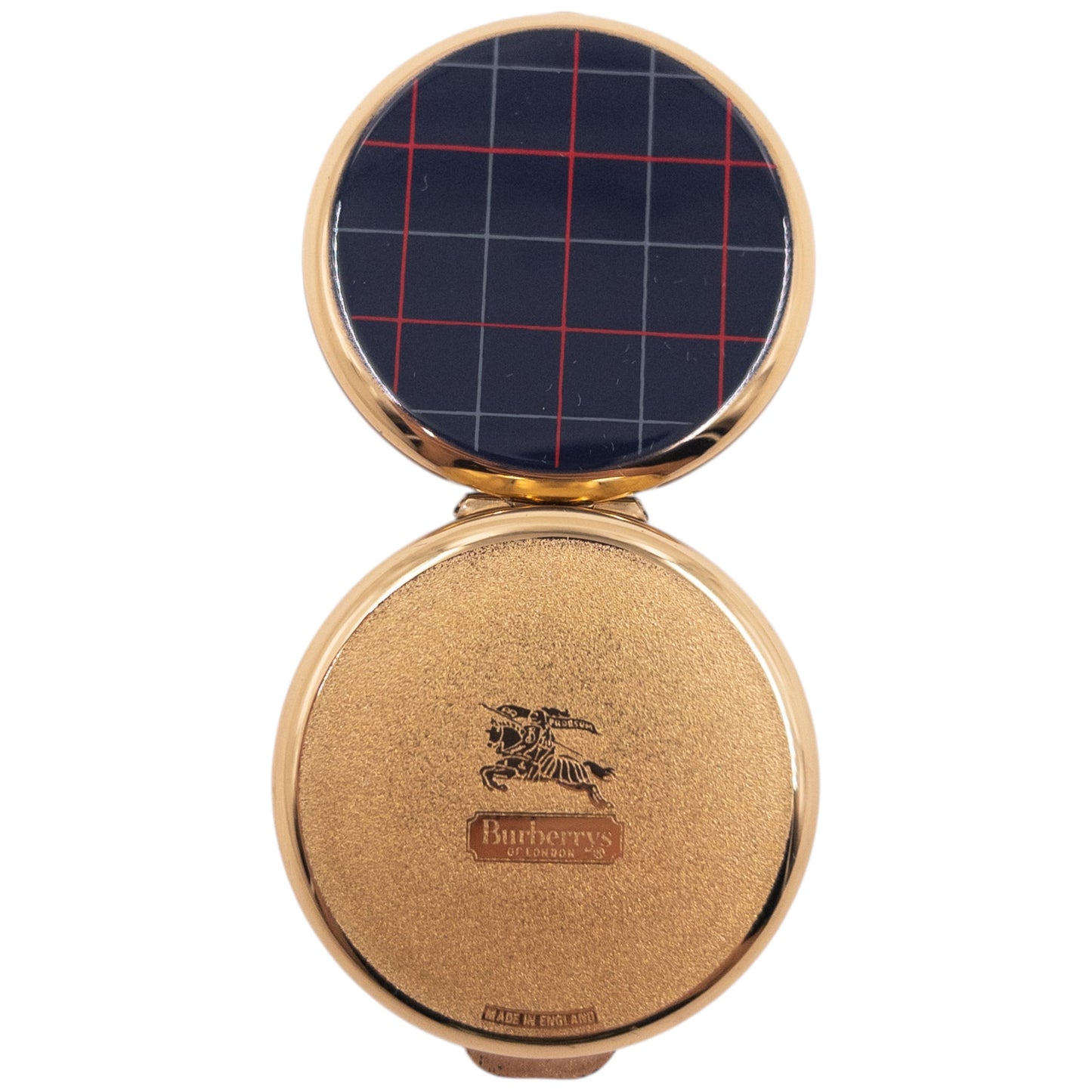 Vintage 90s Burberry Nova Check Compact Pill Box