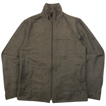 Vintage 2000s Armani Jeans Hemp Zip Up Jacket Size M