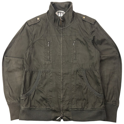 Vintage 2000s Burberry Black Label Military Jacket Womens Size S