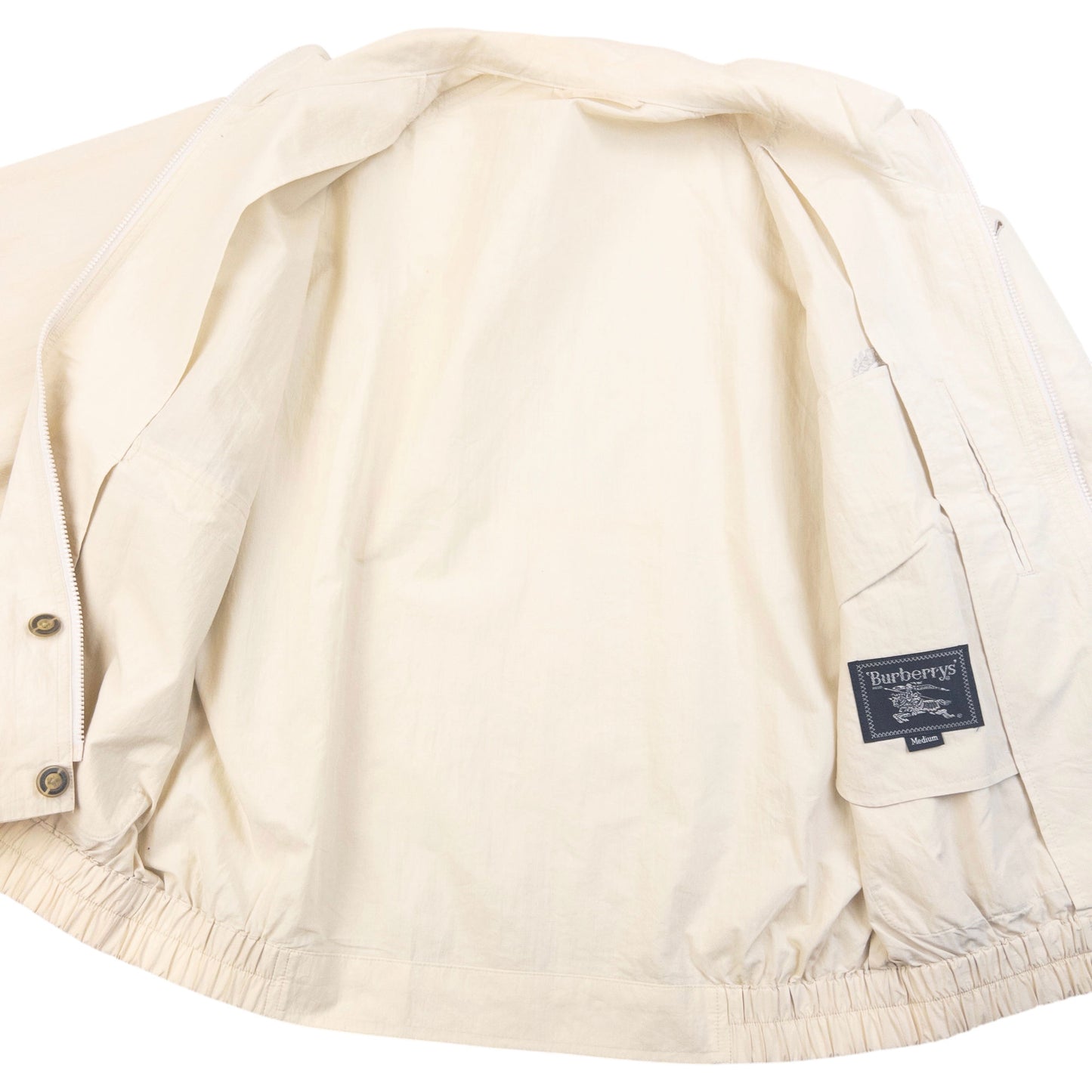 Vintage 90s Burberry Lightweight Zip Up Jacket Size S
