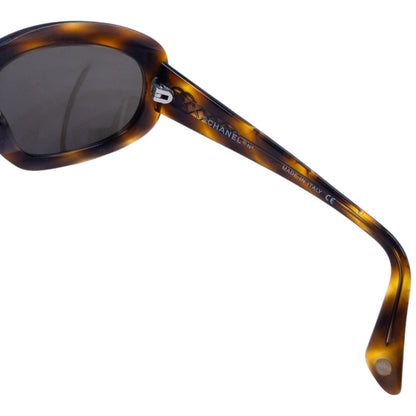 Vintage 2000s Chanel Embossed Tortoise Shell Sunglasses