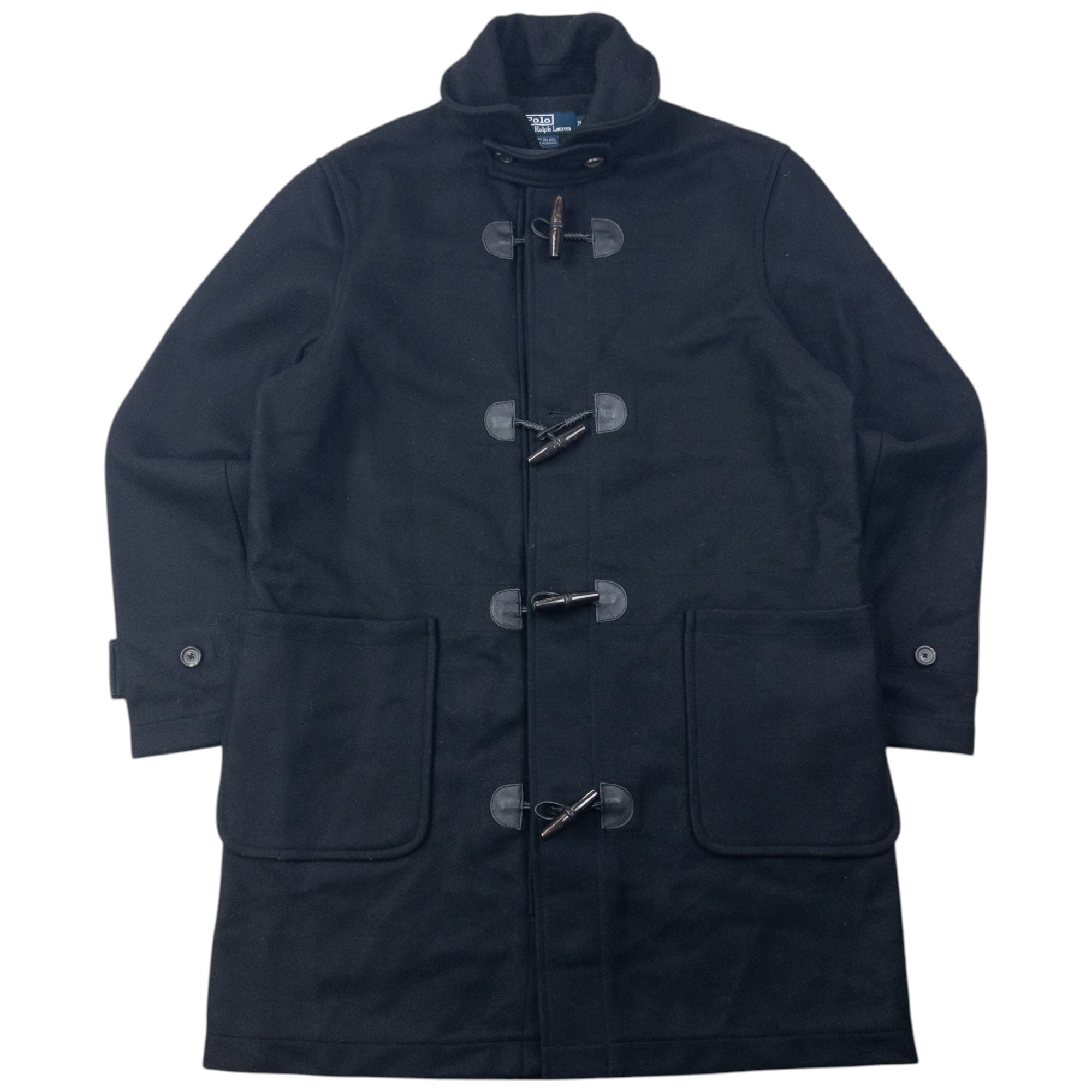 Vintage 90s Polo Ralph Lauren Wool Duffle Jacket Size M