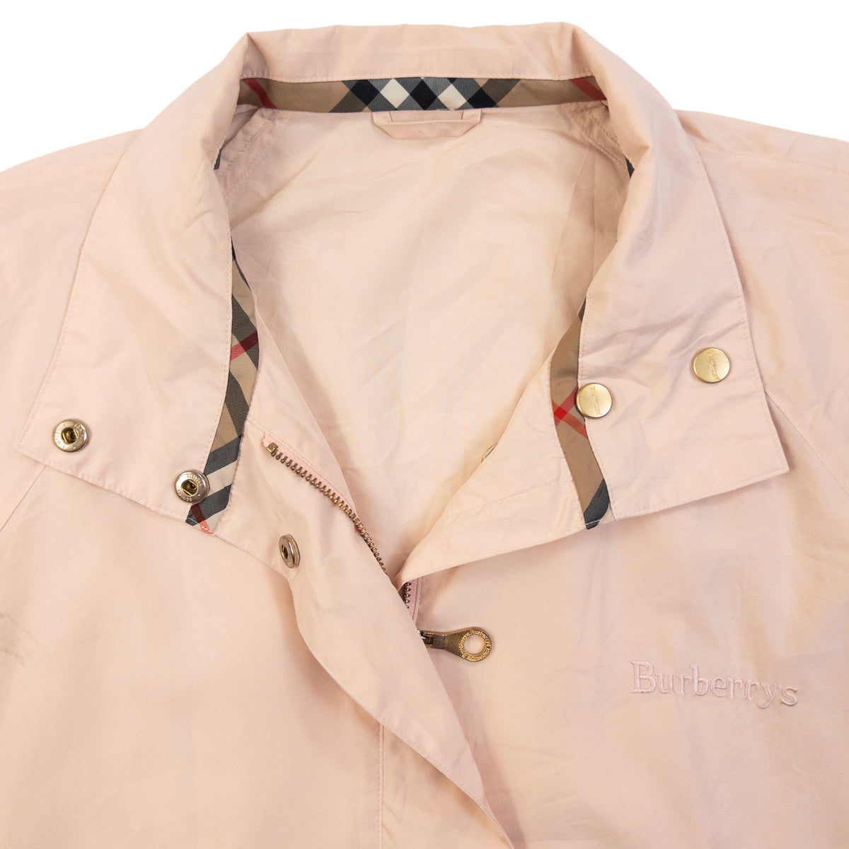 Vintage 90s Burberry Lightweight Zip Up Jacket Womens Size M