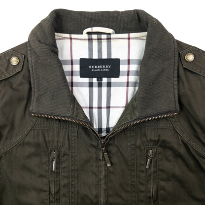 Vintage 2000s Burberry Black Label Military Jacket Womens Size S
