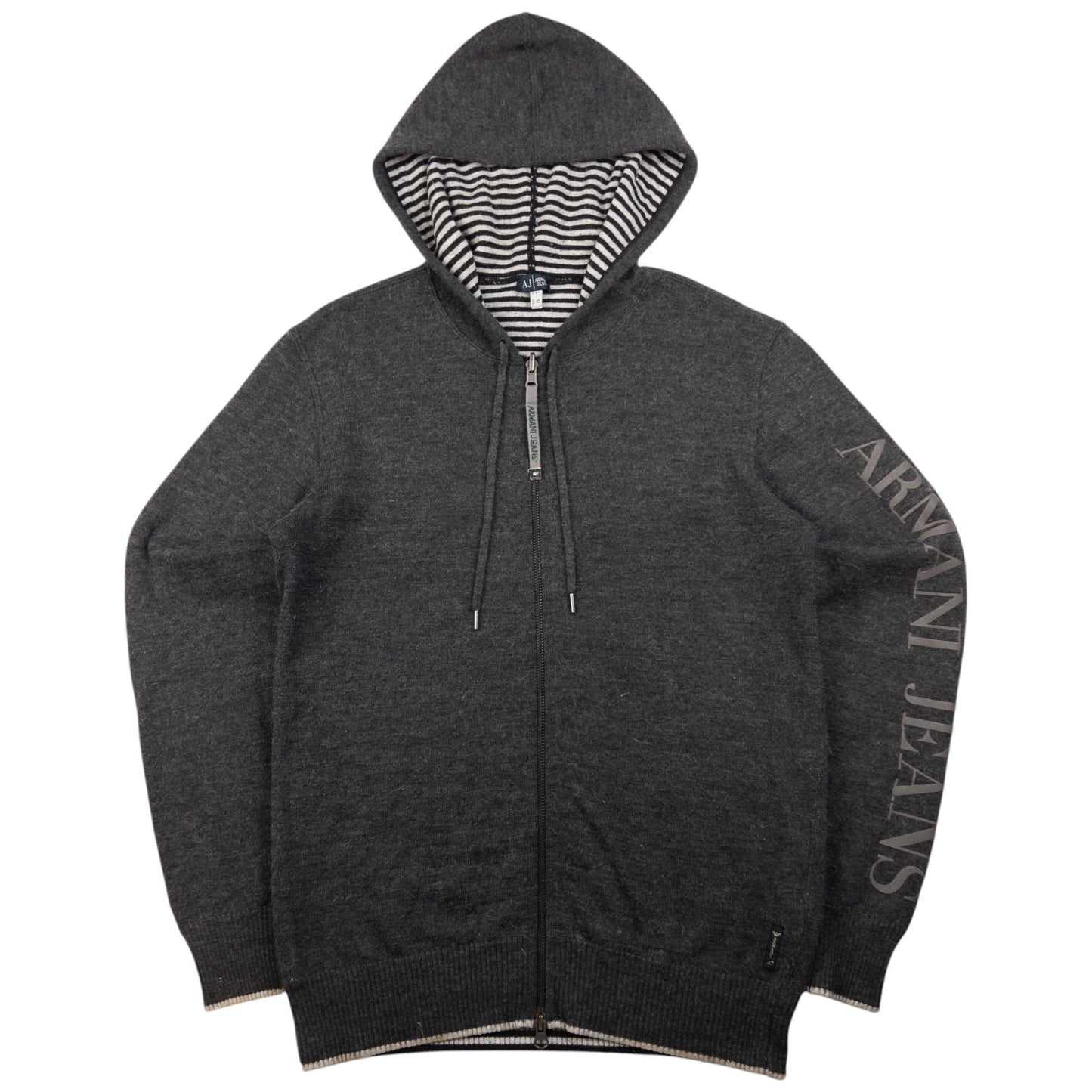 Vintage Armani Jeans Zip Up Hoodie Size M