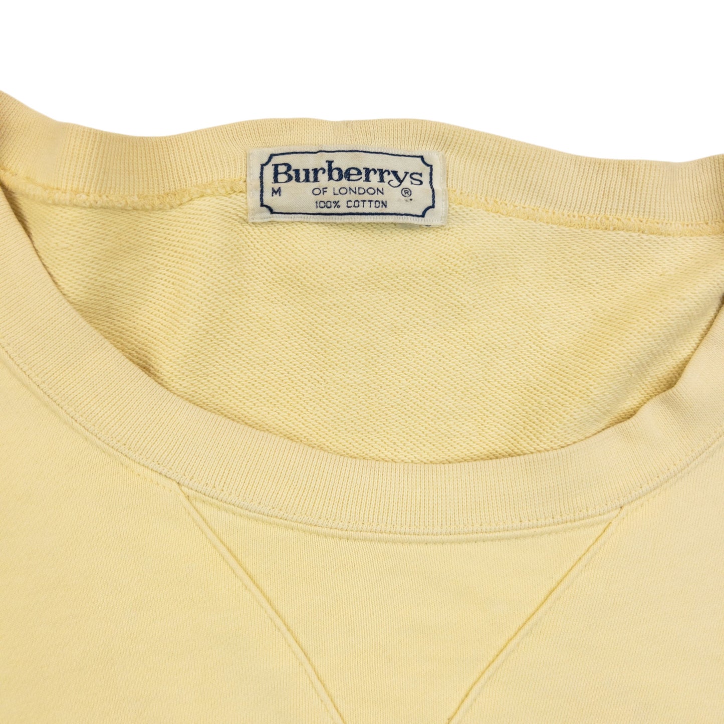Vintage 90s Burberry Embroidered Flag Sweatshirt Size M