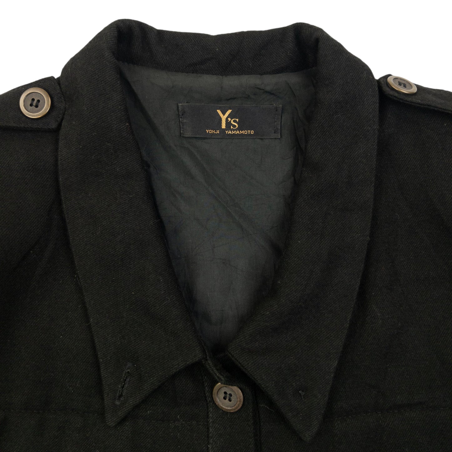 Vintage 2000s Yohji Yamamoto Half Button Longline Jacket Womens Size XL