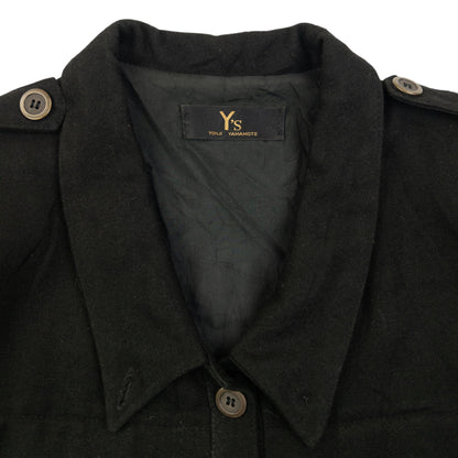 Vintage 2000s Yohji Yamamoto Half Button Longline Jacket Womens Size XL