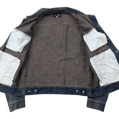 Vintage Armani Jeans Super Toppa Button Up Denim Jacket Size S