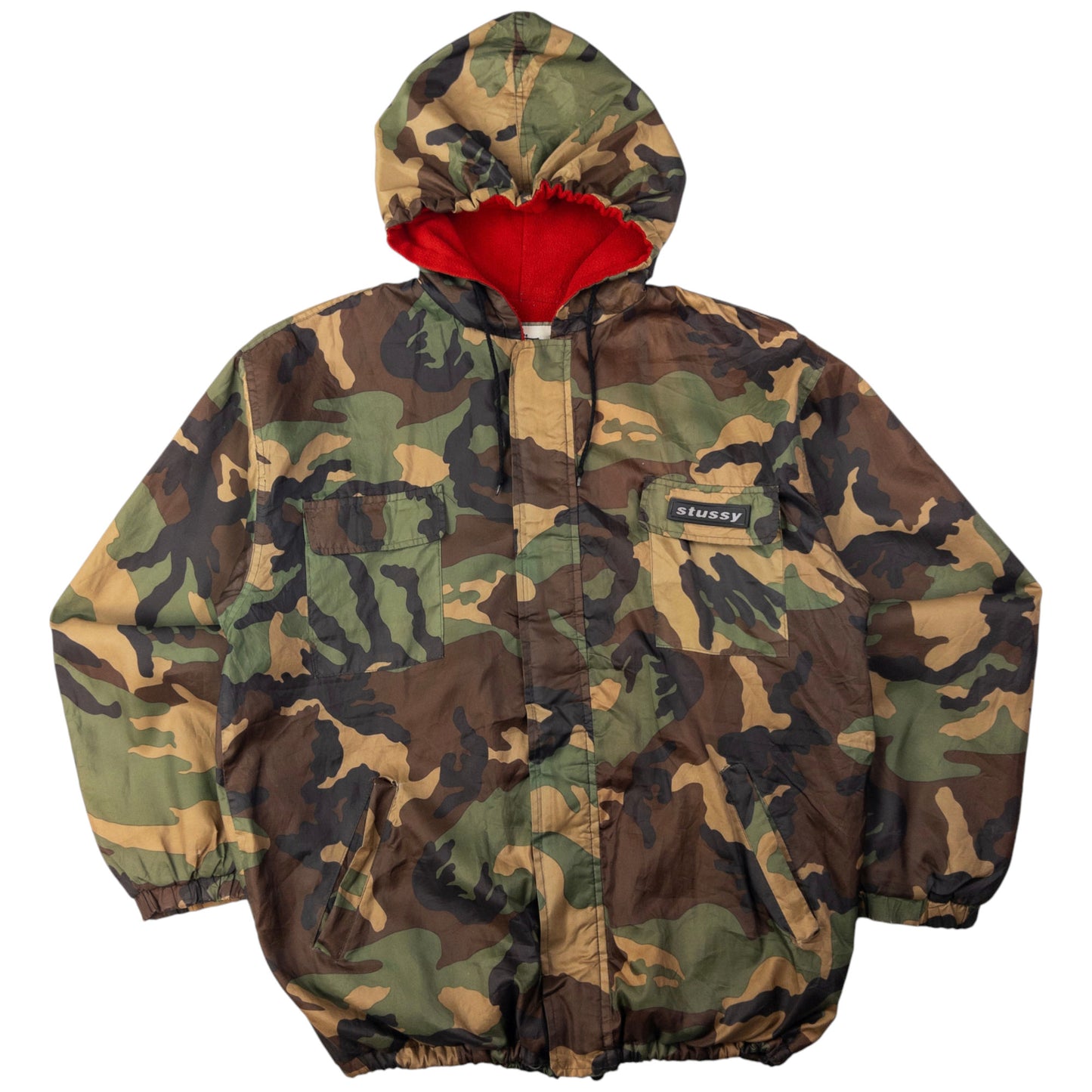 Vintage Stussy Outdoor Fleece Lined Zip Up Jacket Size L