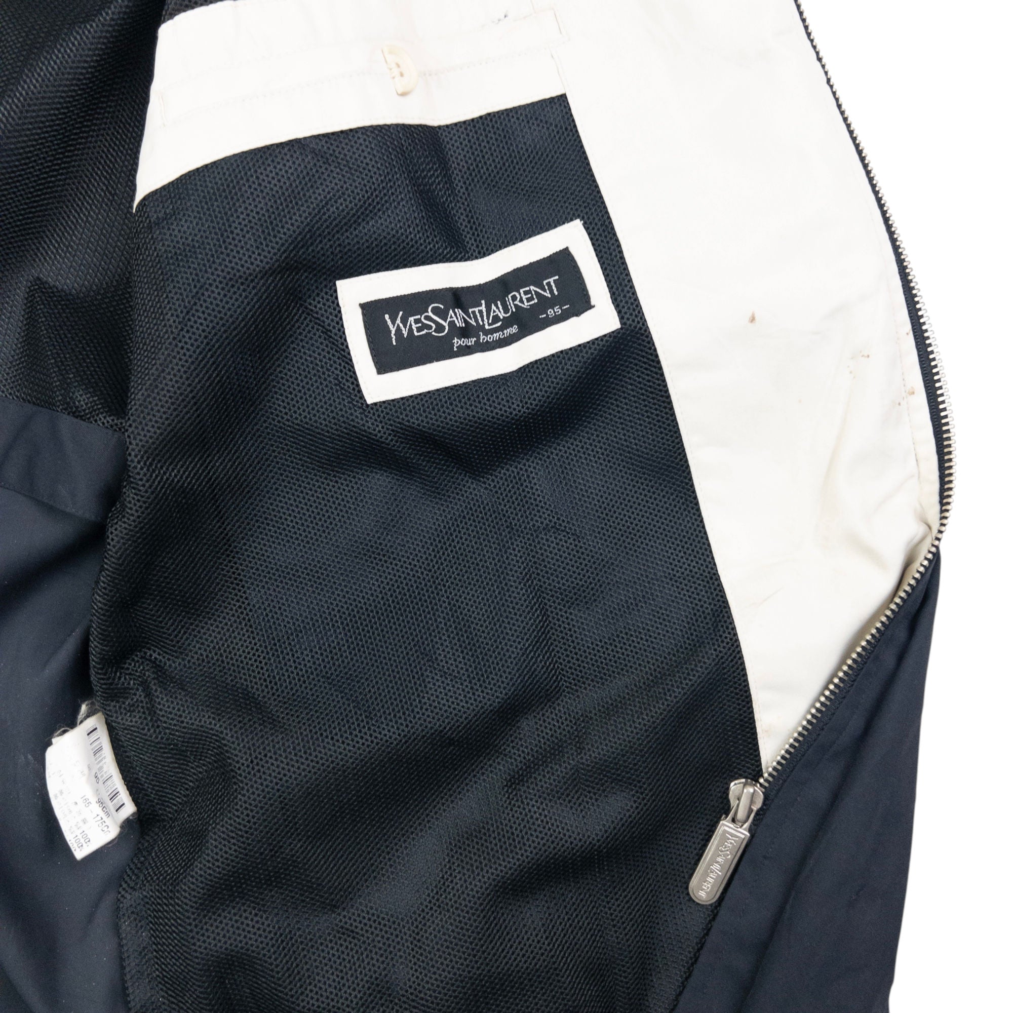 Vintage YSL Yves Saint Laurent Zip Up Jacket Size M