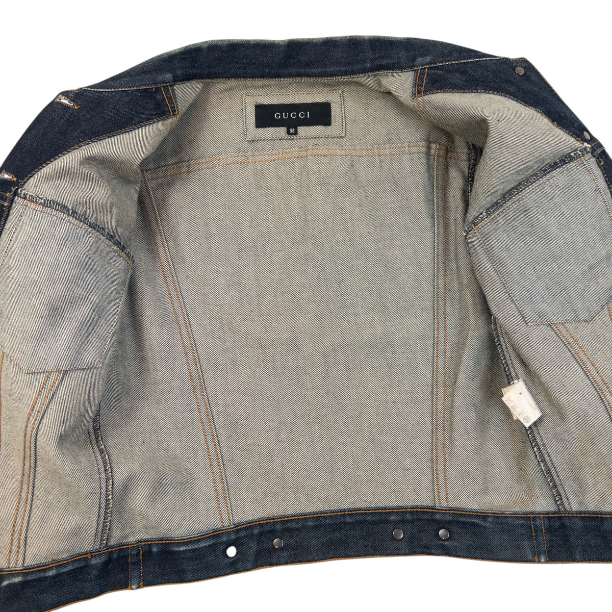 Vintage 2000s Gucci By Tom Ford Button Up Denim Jacket Womens Size S